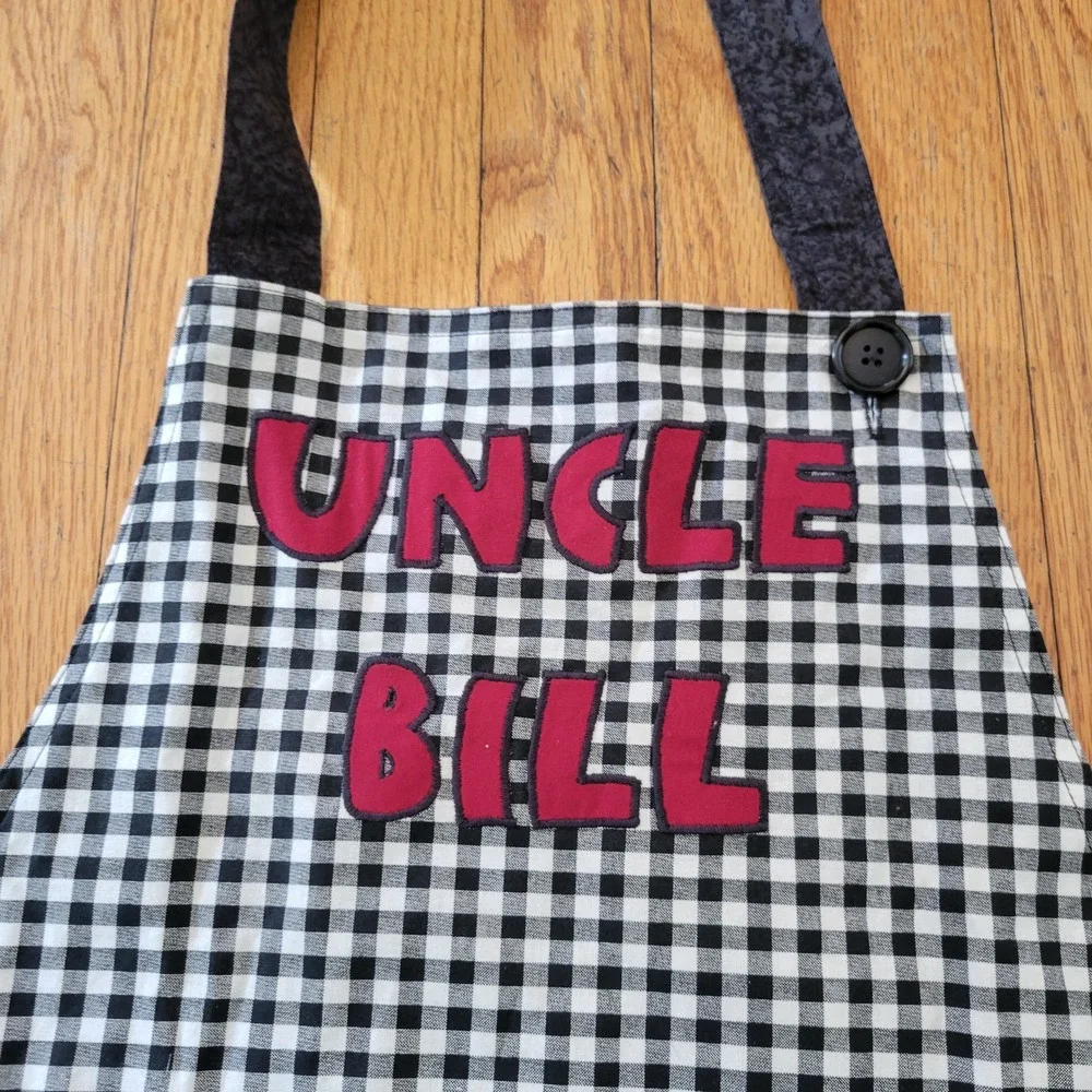 University‎ South Carolina Gamecocks Uncle Bill Apron Black White Gingham
